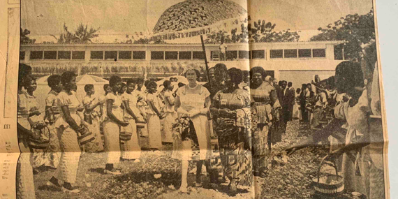 Rose Petal Carpet for the Queen at YWCA Hostel,” Daily Telegraph and Morning Post, November 12, 1961. (World-YWCA Archives, Box Ghana II).