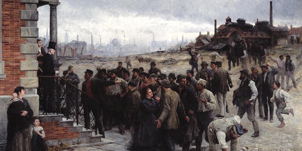 The Strike in the Region of Charleroi, 1886, Robert Koehler, Wikimedia Commons, 1990/2920
