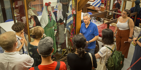 Pomak exhibition in Xanthi with Dr. Matzakos