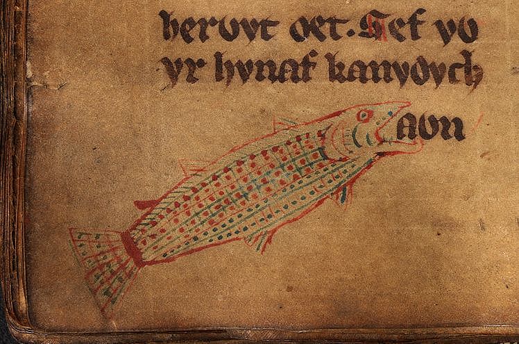 Laws of Hywel Dda, f. 44v. 