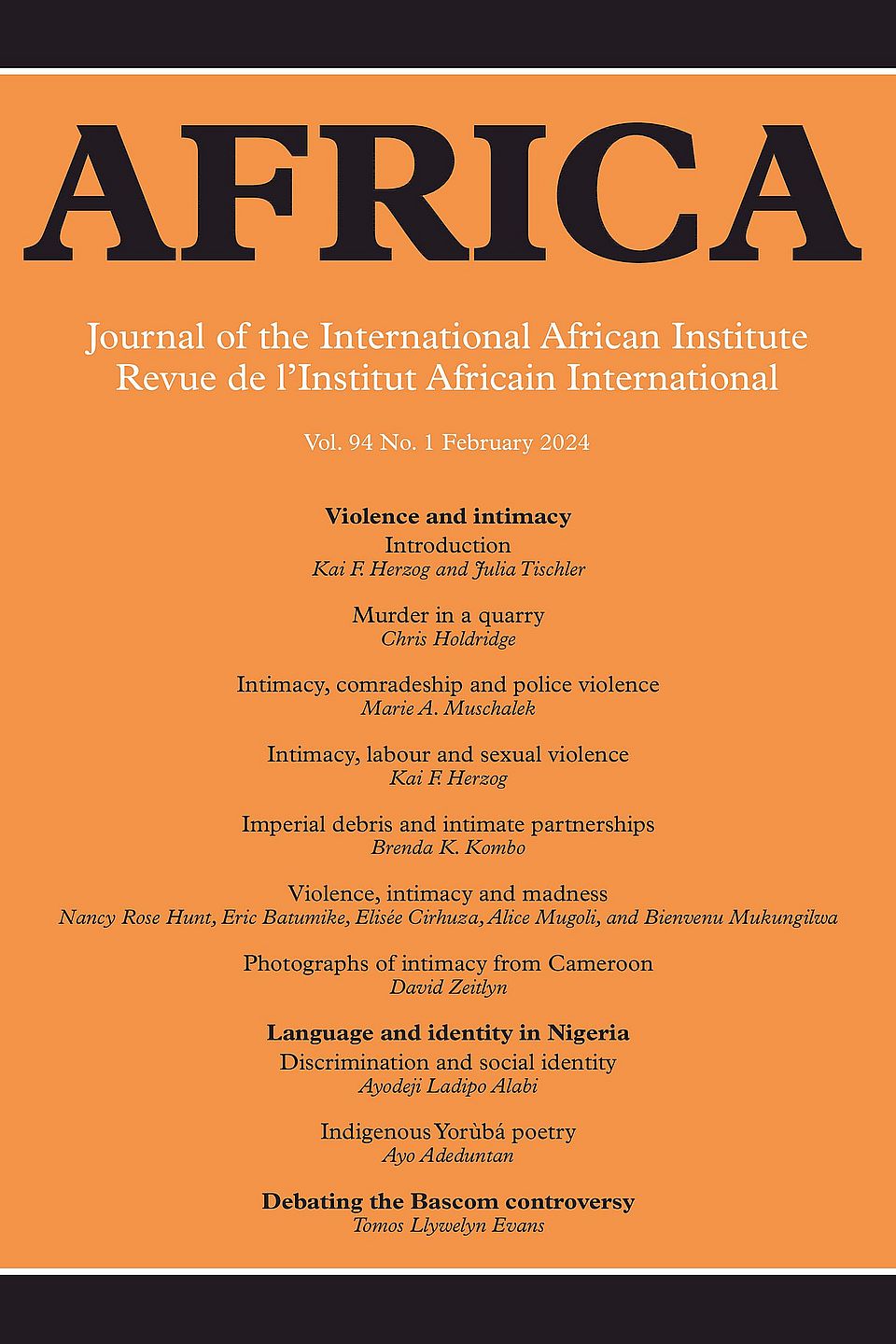 Cover Africa 94.1 (2024)