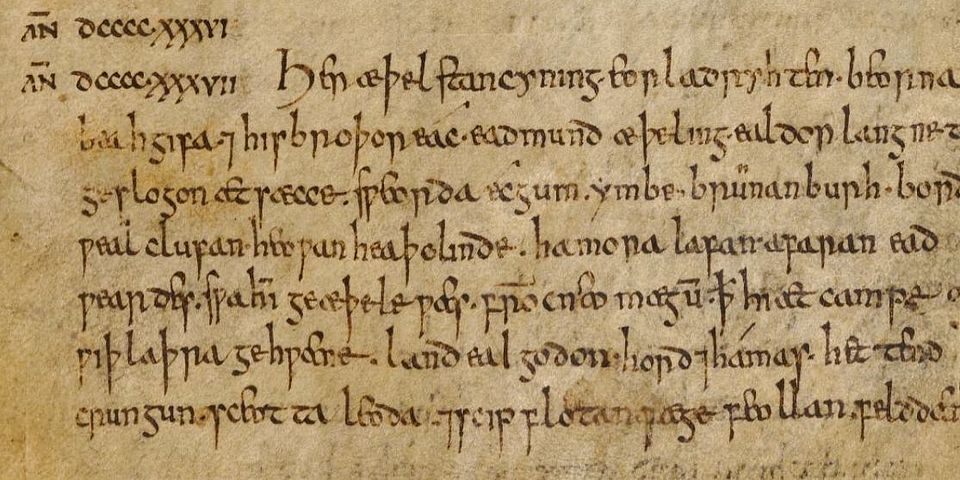 Anglo-Saxon Chronicle, MS CCCC 173, f. 26r