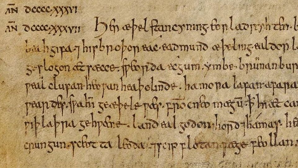 Anglo-Saxon Chronicle, MS CCCC 173, f. 26r