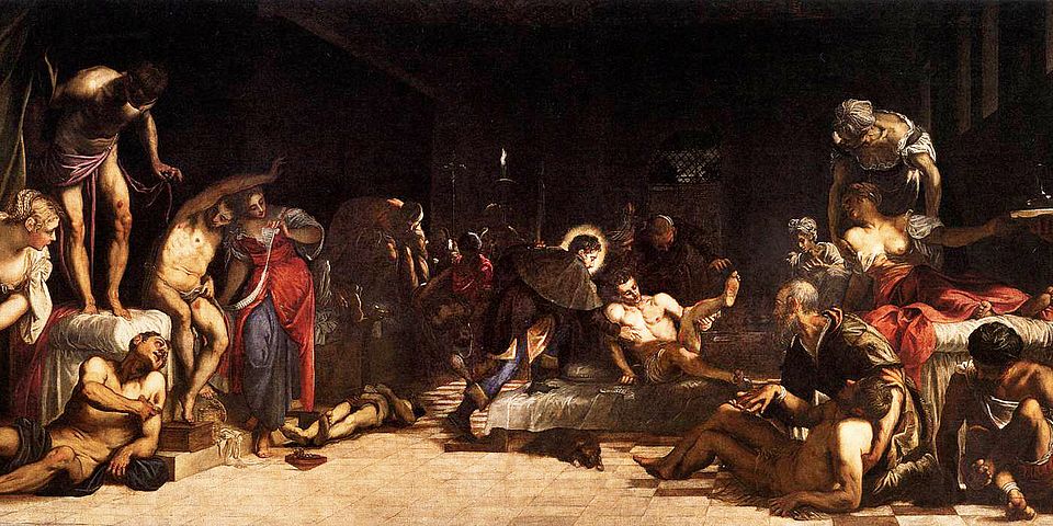 San Rocco risana gli appestati (Jacopo Tintoretto, 1518 - 1594) San Rocco