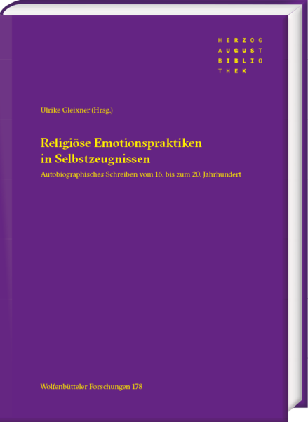 Buchcover "Religiöse Emotionspraktiken in Selbstzeugnissen"