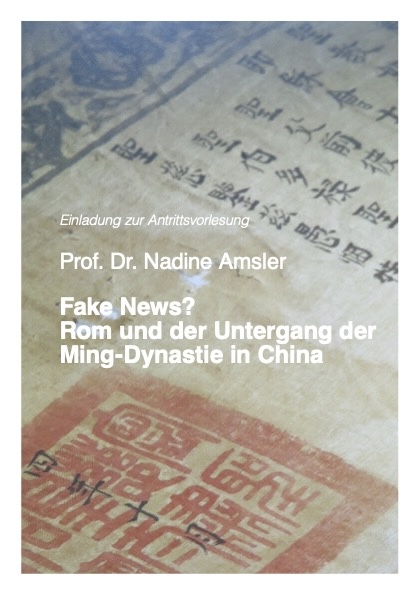 Einladung zur Antrittsvorlesung