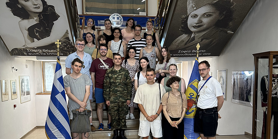 Group photo at the War Museum in Thessaloniki